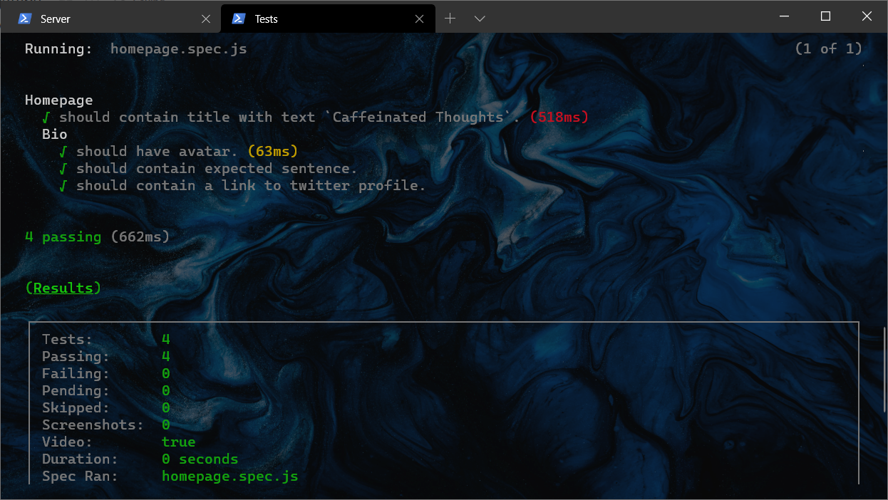 Testing bio on homepage.