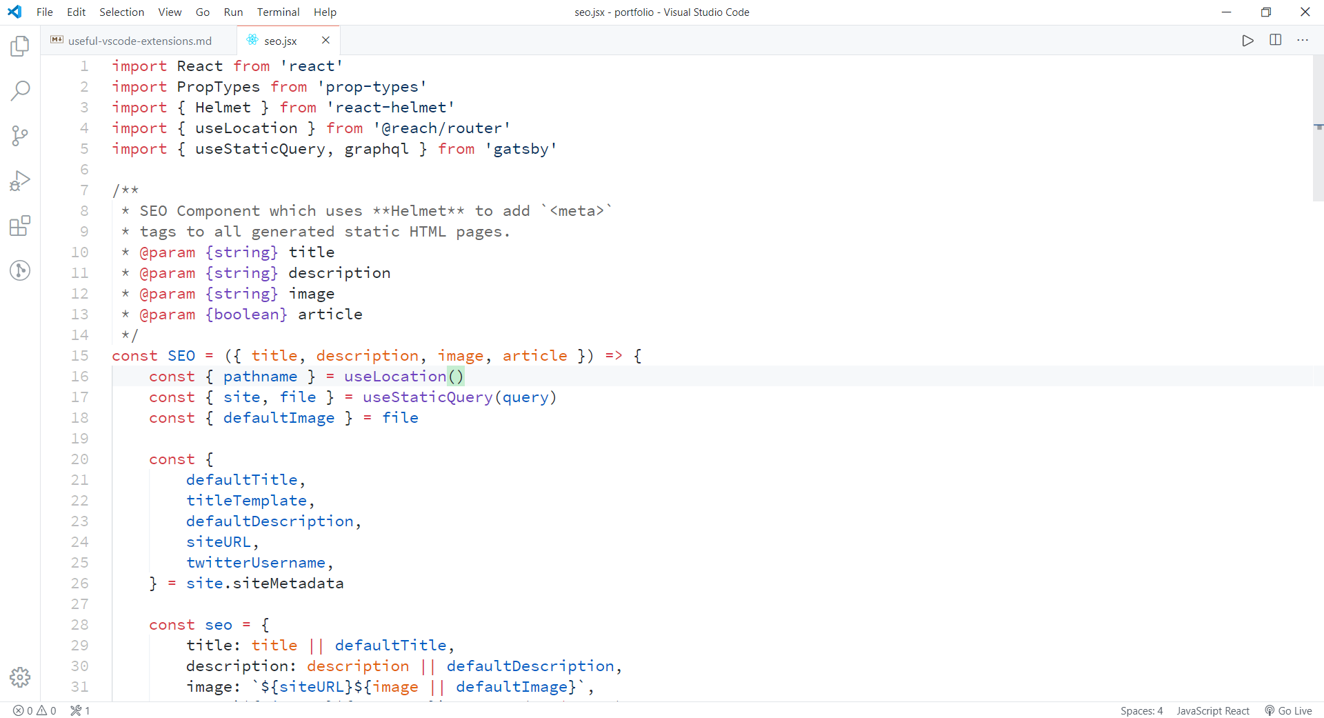 Github theme on Visual Studio Code